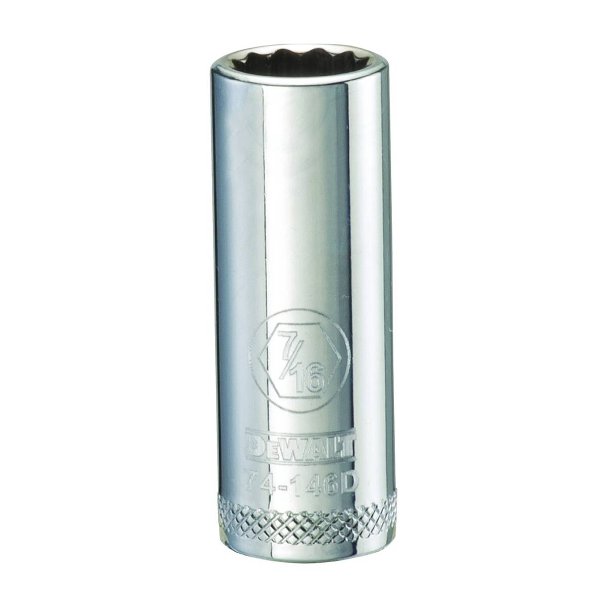 Drive Socket, 7/16 In Socket, 3/8 In Drive, 12 -Point, Vanadium Steel, Polished Chrome 1 Drive Socket, 7/16 In Socket, 3/8 In Drive, 12 -Point, Vanadium Steel, Polished Chrome