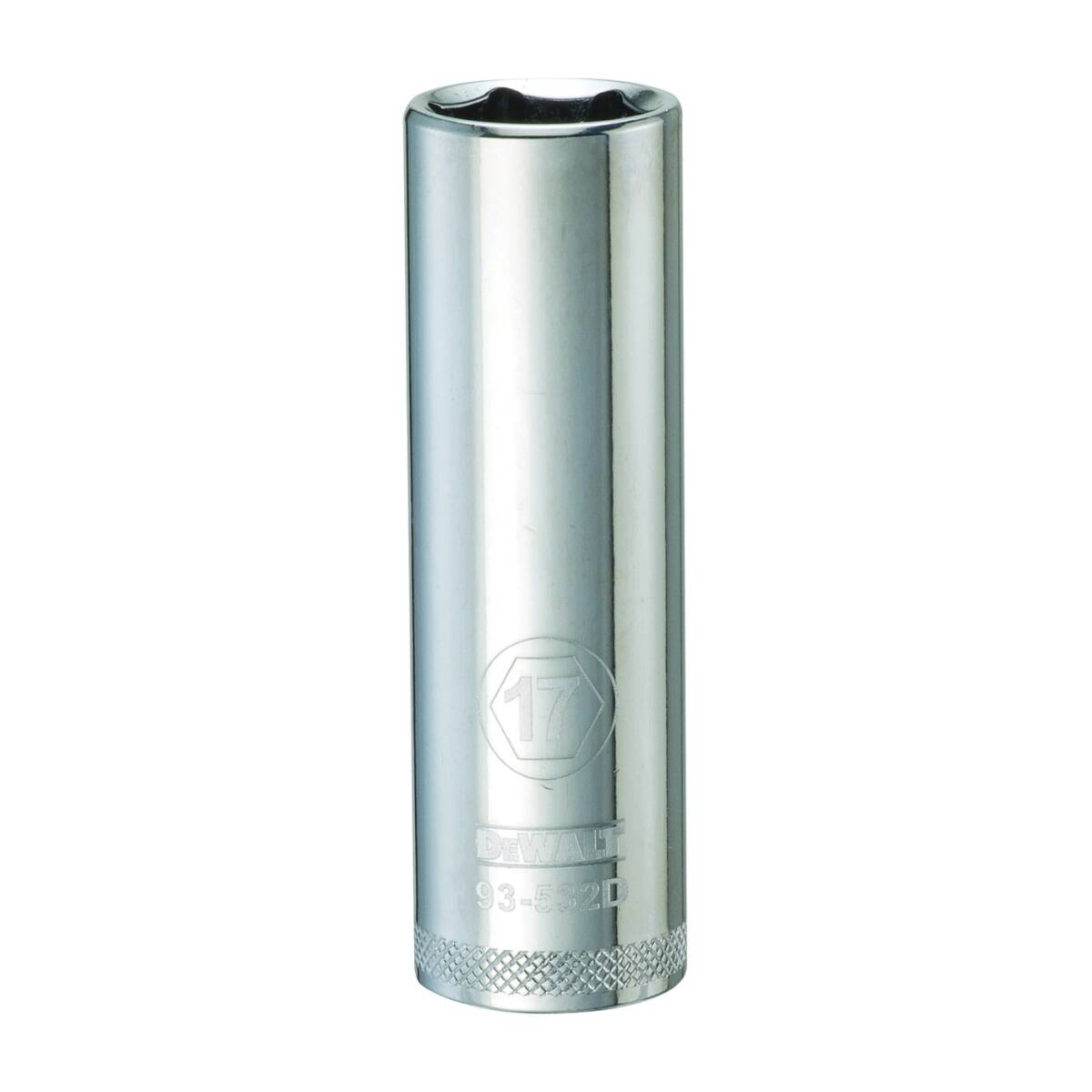Drive Socket, 17 Mm Socket, 1/2 In Drive, 6 -Point, Vanadium Steel, Polished Chrome 1 Drive Socket, 17 Mm Socket, 1/2 In Drive, 6 -Point, Vanadium Steel, Polished Chrome