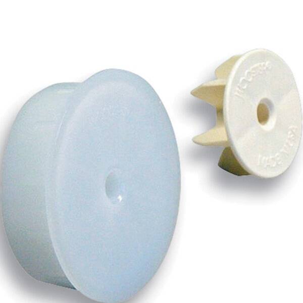 Ivory Polypropylene Roller End Cap 1 Ivory Polypropylene Roller End Cap