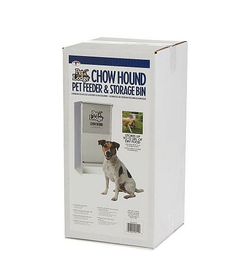 12-Pound Chow Hound Galvanized Steel Pet Feeder And Storage Bin