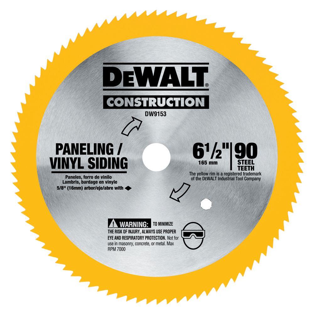 6-1/2-Inch 90-Teeth Steel Saw Blade 1 6-1/2-Inch 90-Teeth Steel Saw Blade