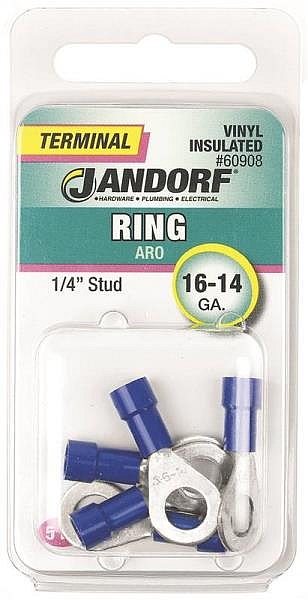 1/4-Inch Vinyl Insulated Ring Terminal 1 1/4-Inch Vinyl Insulated Ring Terminal