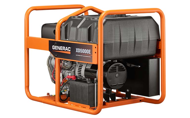5000-Watt Electric Start Diesel Portable Generator