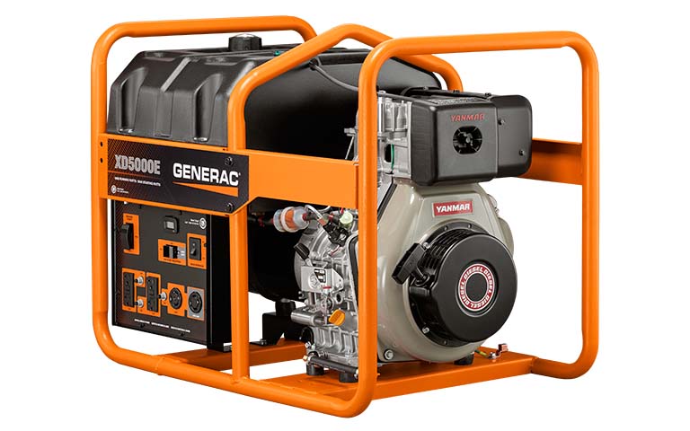 5000-Watt Electric Start Diesel Portable Generator 2 5000-Watt Electric Start Diesel Portable Generator