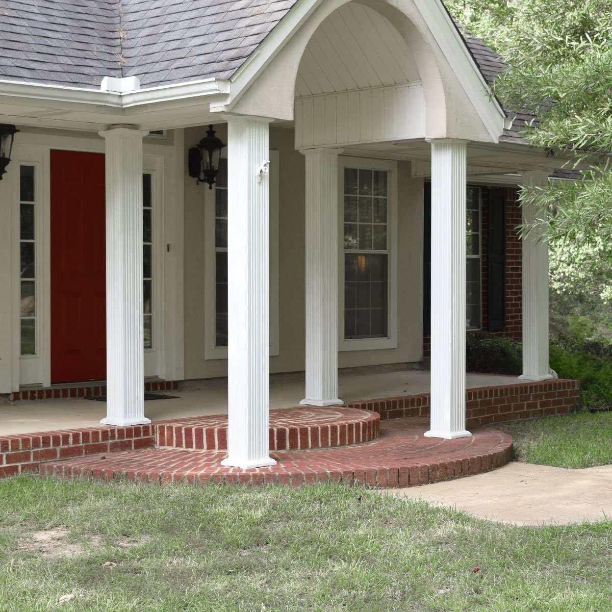 6-Inch X 8-Foot Square White Aluminum Column