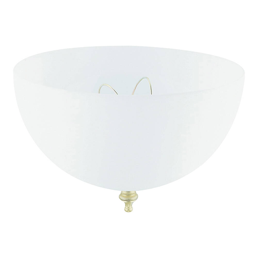 Light Shade, Dome, Acrylic, White