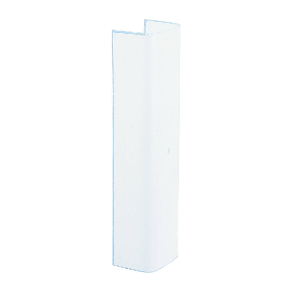 Channel Shade, Rectangular, Glass, White