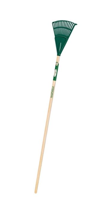 48-Inch 15-Tine Shrub Rake With Wooden Handle
