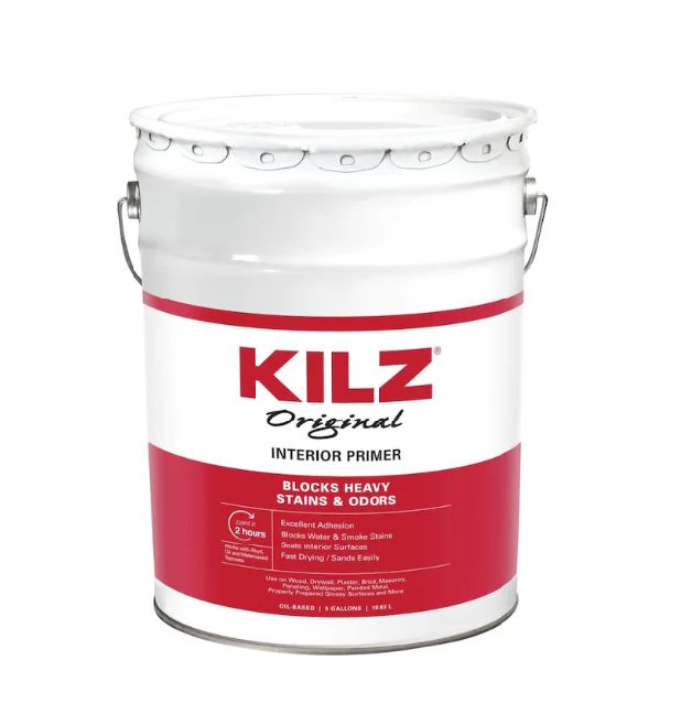 5-Gallon White Low-VOC Oil-Based Interior Primer, Sealer, And Stain Blocker
