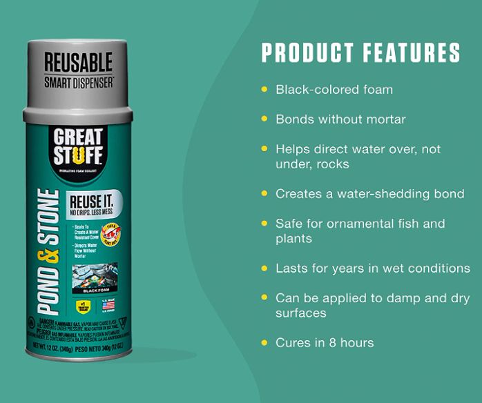 12-Ounce Pond And Stone Insulating Foam Sealant 1 12-Ounce Pond And Stone Insulating Foam Sealant